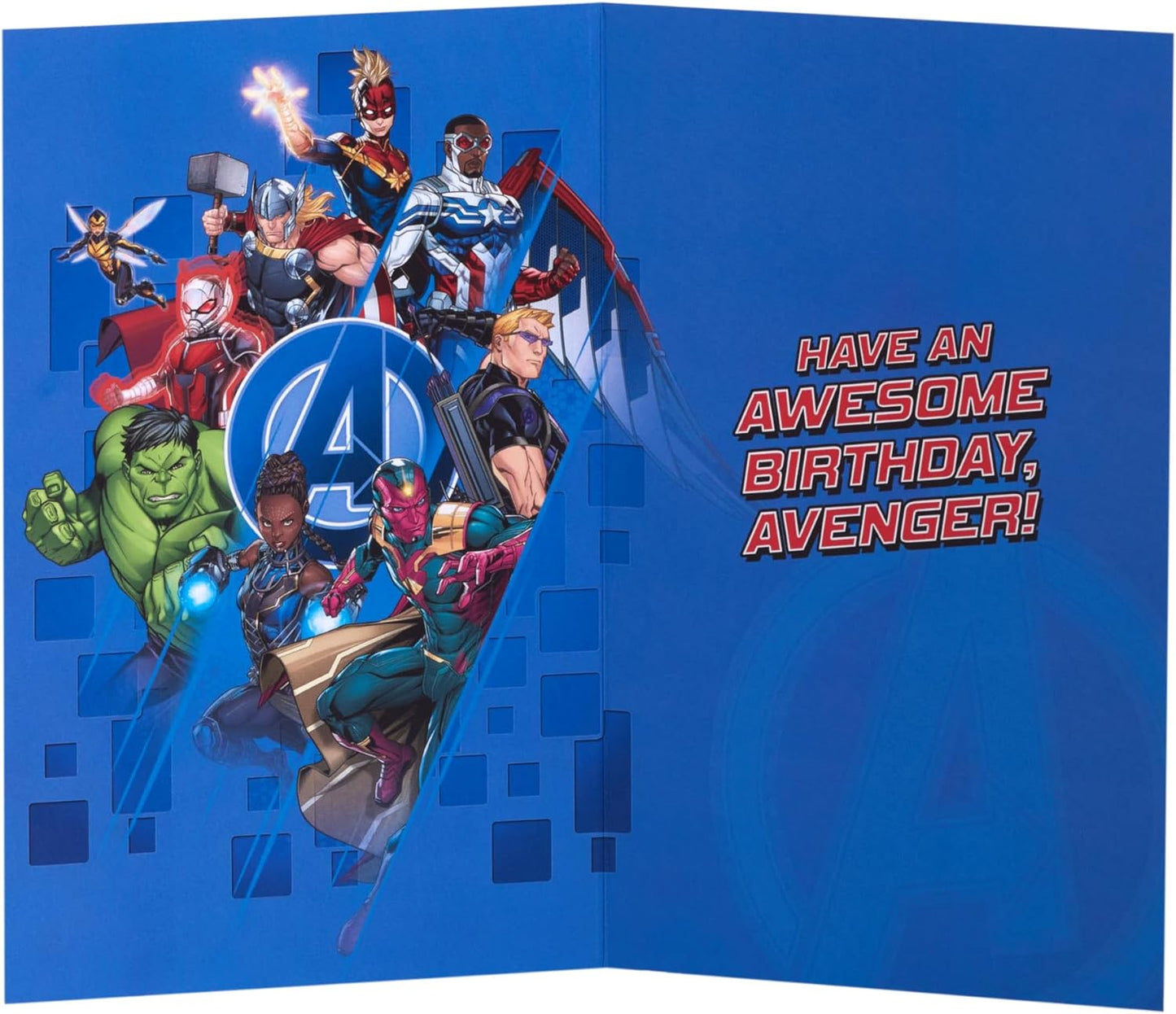 Marvel The Avengers Hero Design 9th Birthday Card