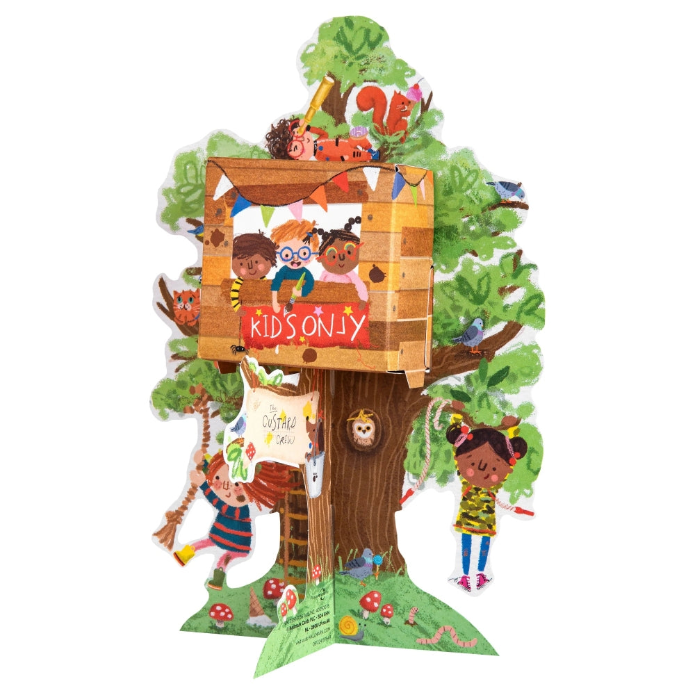 3D & Pop Up Children's Tree House Design Kids Birthday card