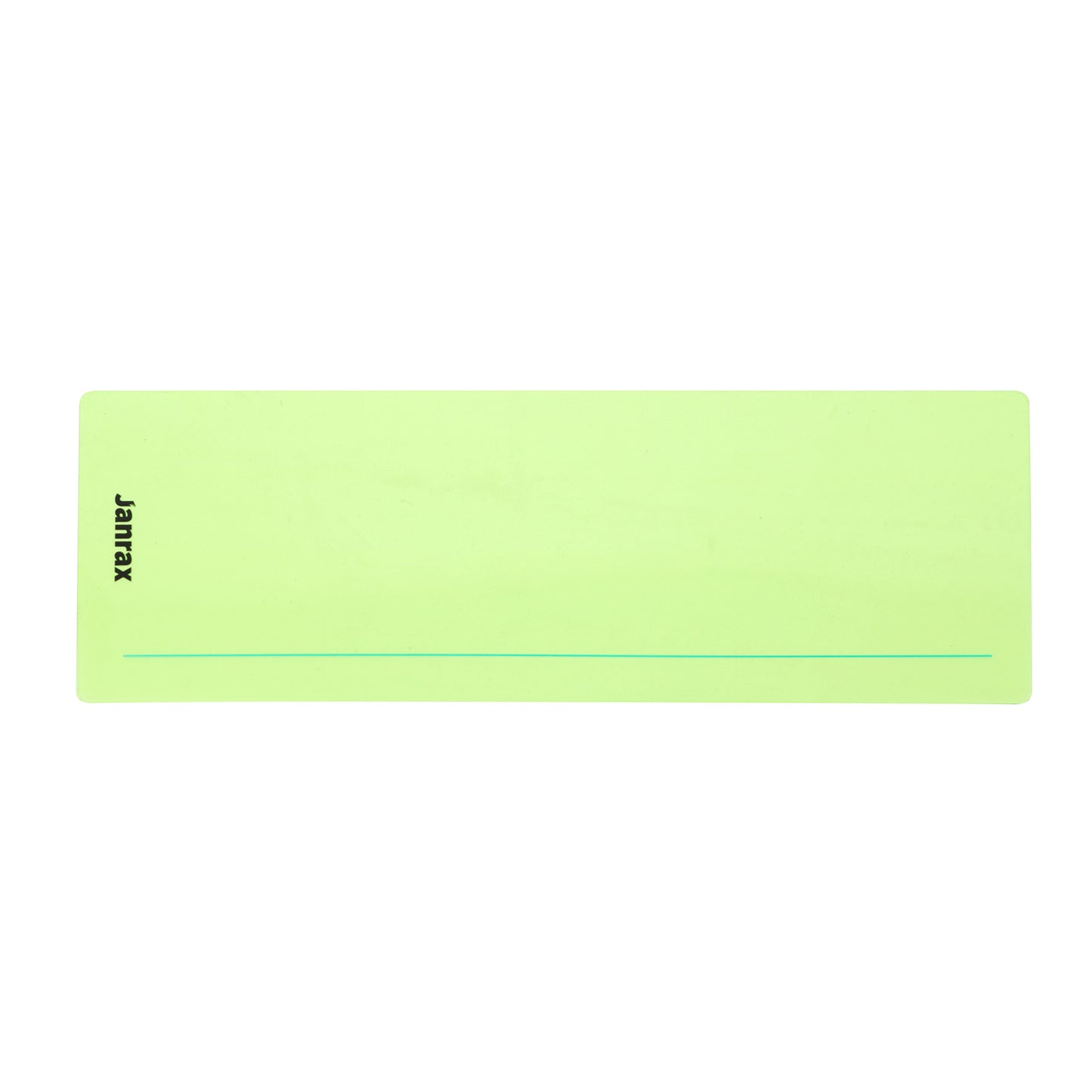 Pack of 8 Light Green 210x80mm Dyslexia Overlay Reading Strips – PET Material, Rounded Corners