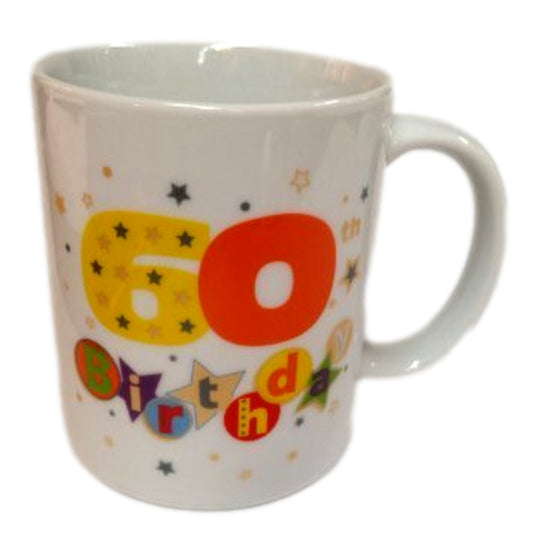 Happy 60th Birthday China Mug - Talking Pictures Fanfare Collection