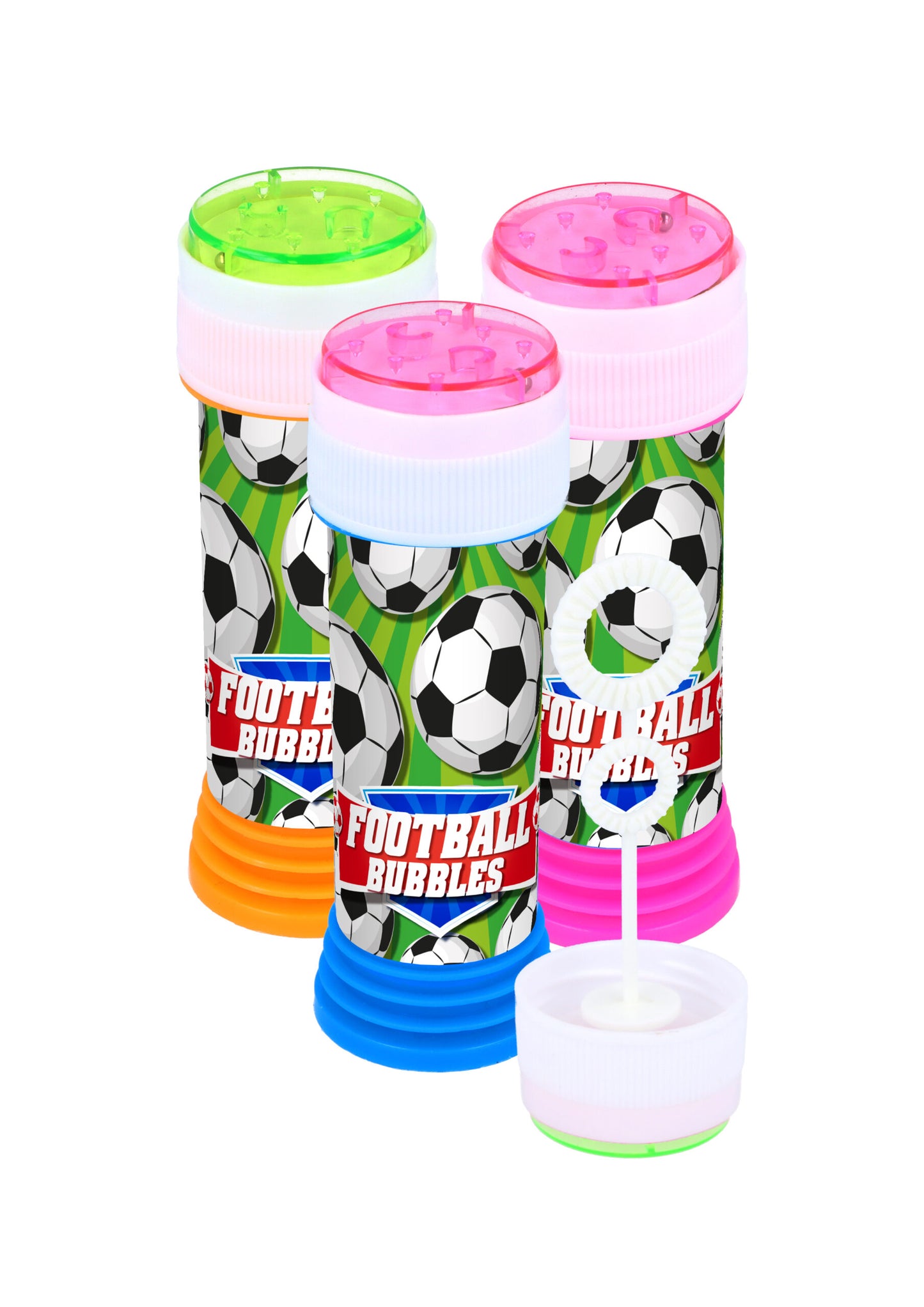Pack of 12 Football Bubble Tubs with Wand (50ml)