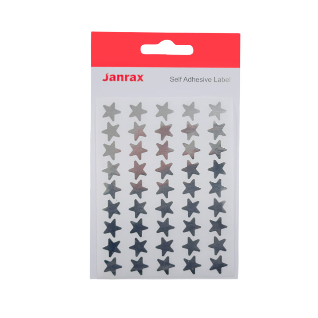 Pack of 810 Silver Foil 15mm Self-Adhesive Stars
