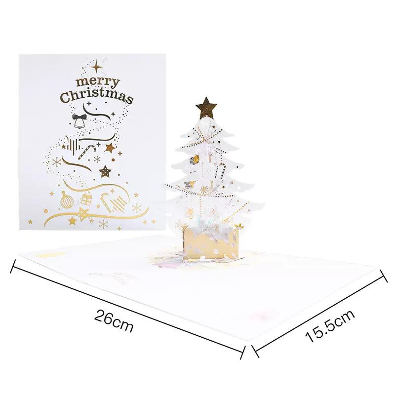 Season’s Sparkle Crystal Tree 3D Pop Up Christmas Card