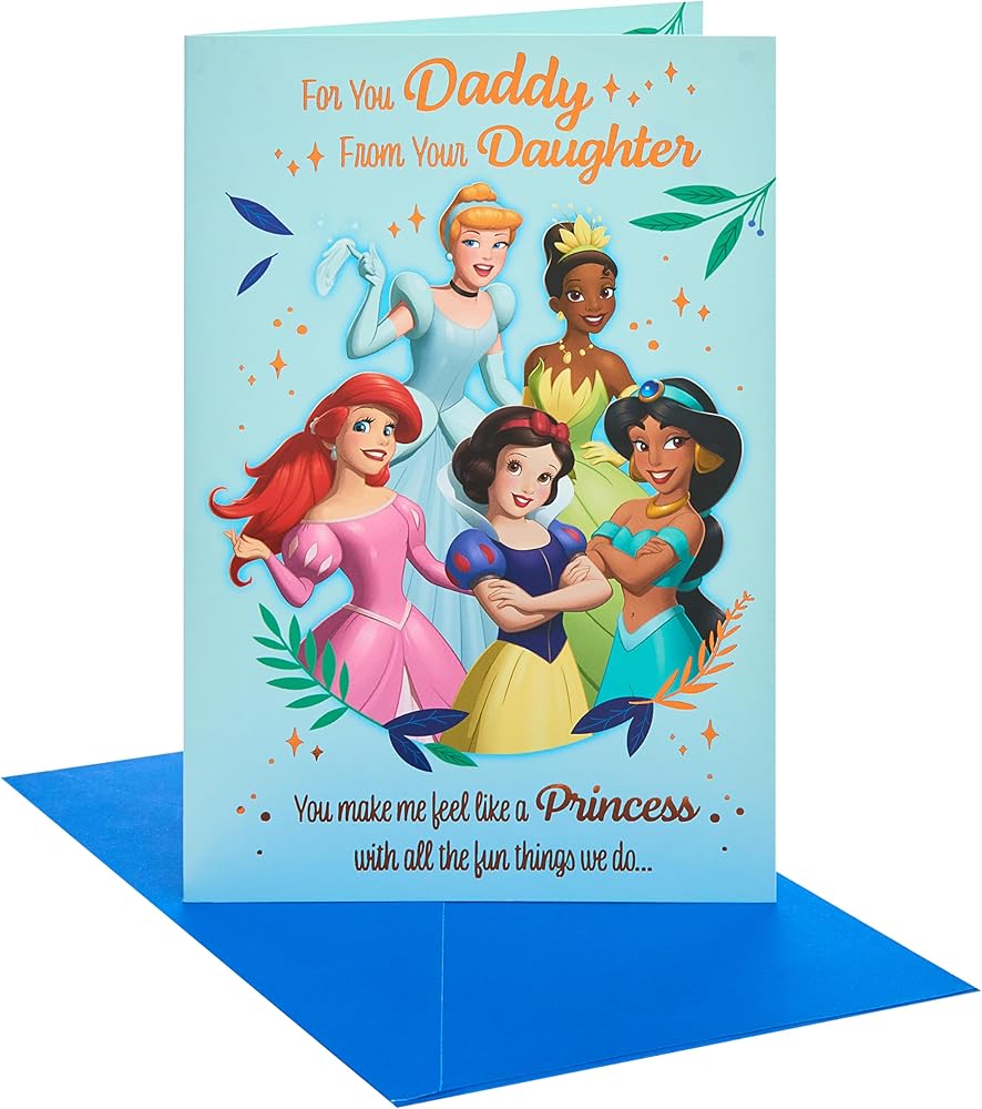 Princess Design for Daddy from Daughter Father's Day Card
