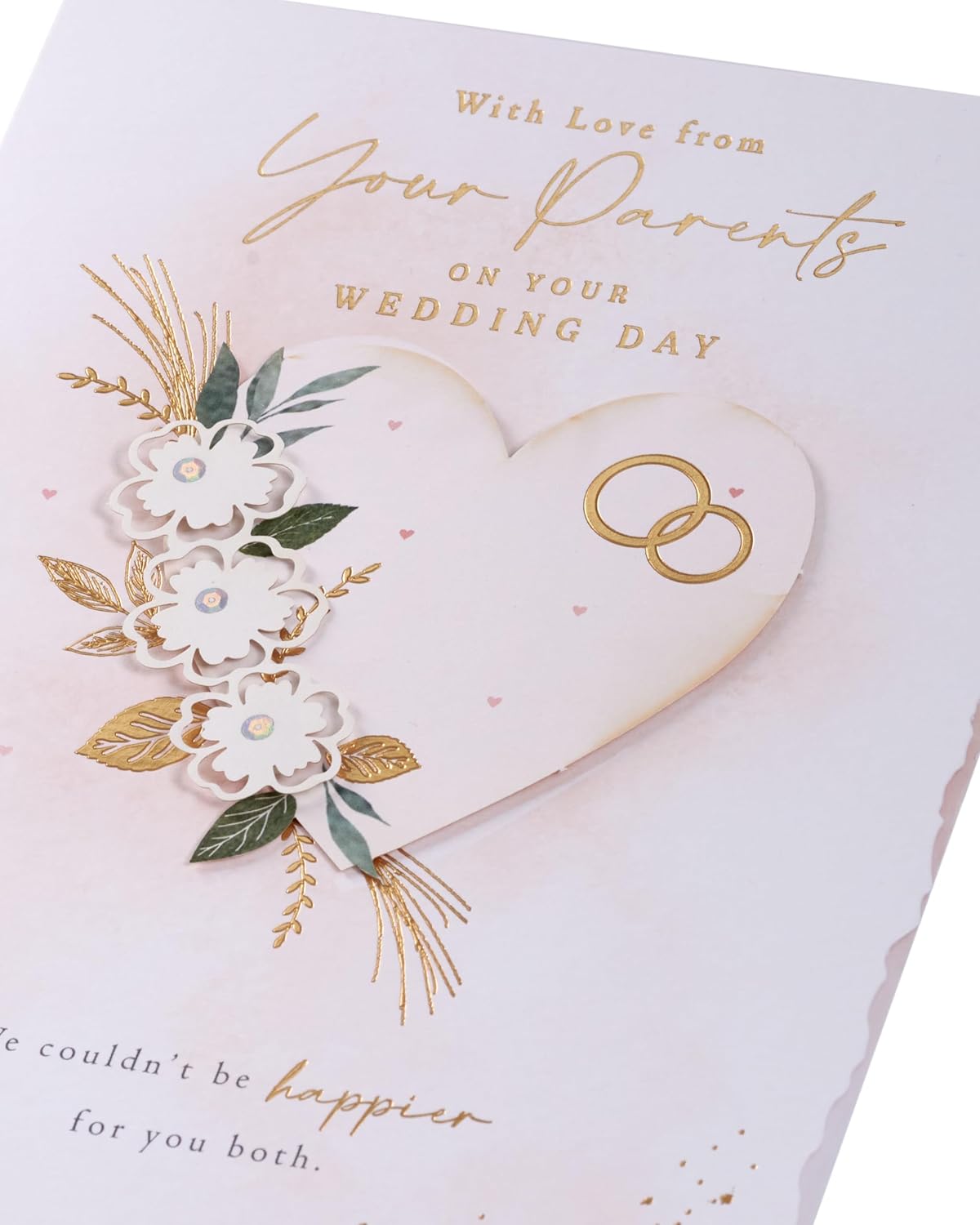 Gold Details Design from Your Parents Wedding Day Card