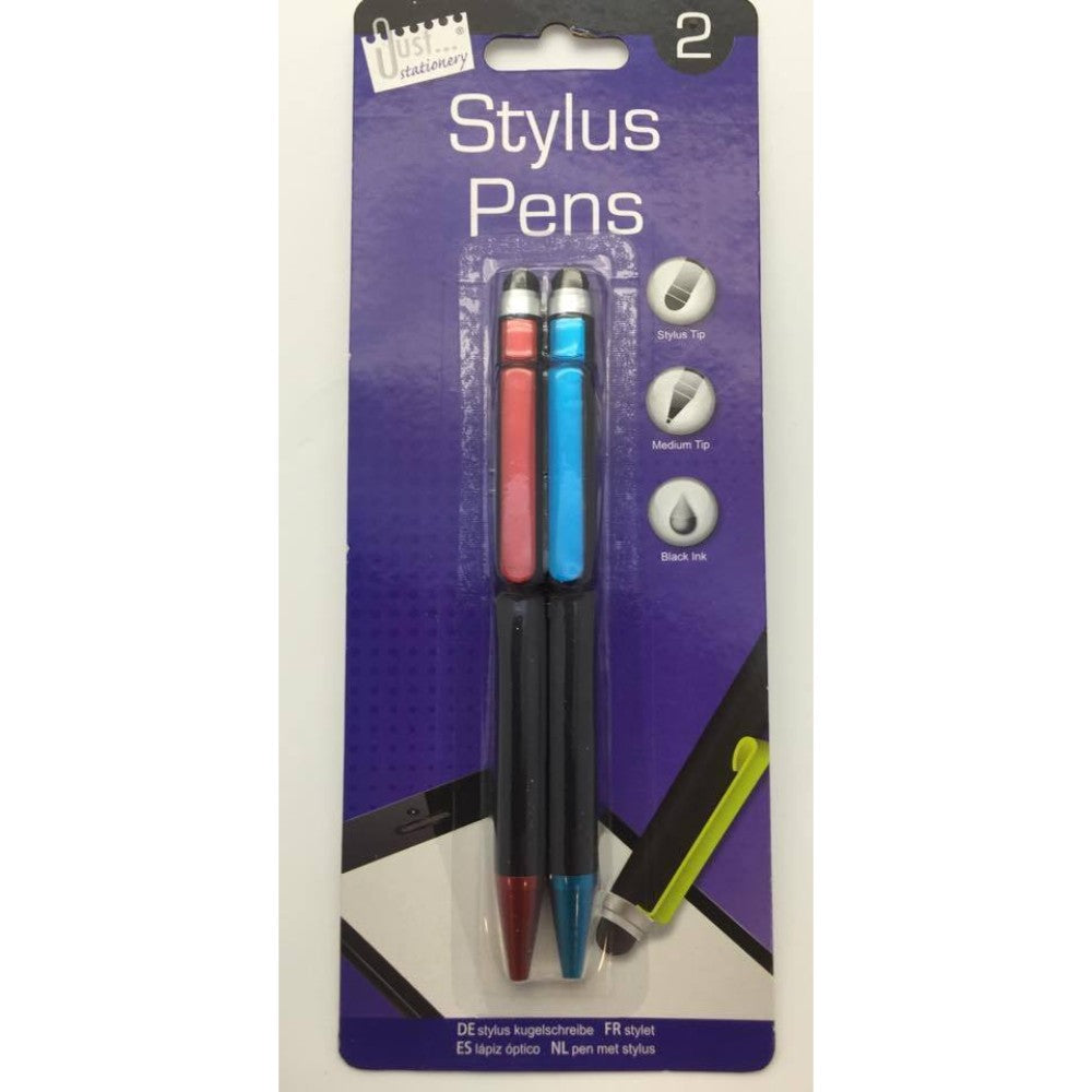 Just Stationery Pack of 2 Stylus Pens