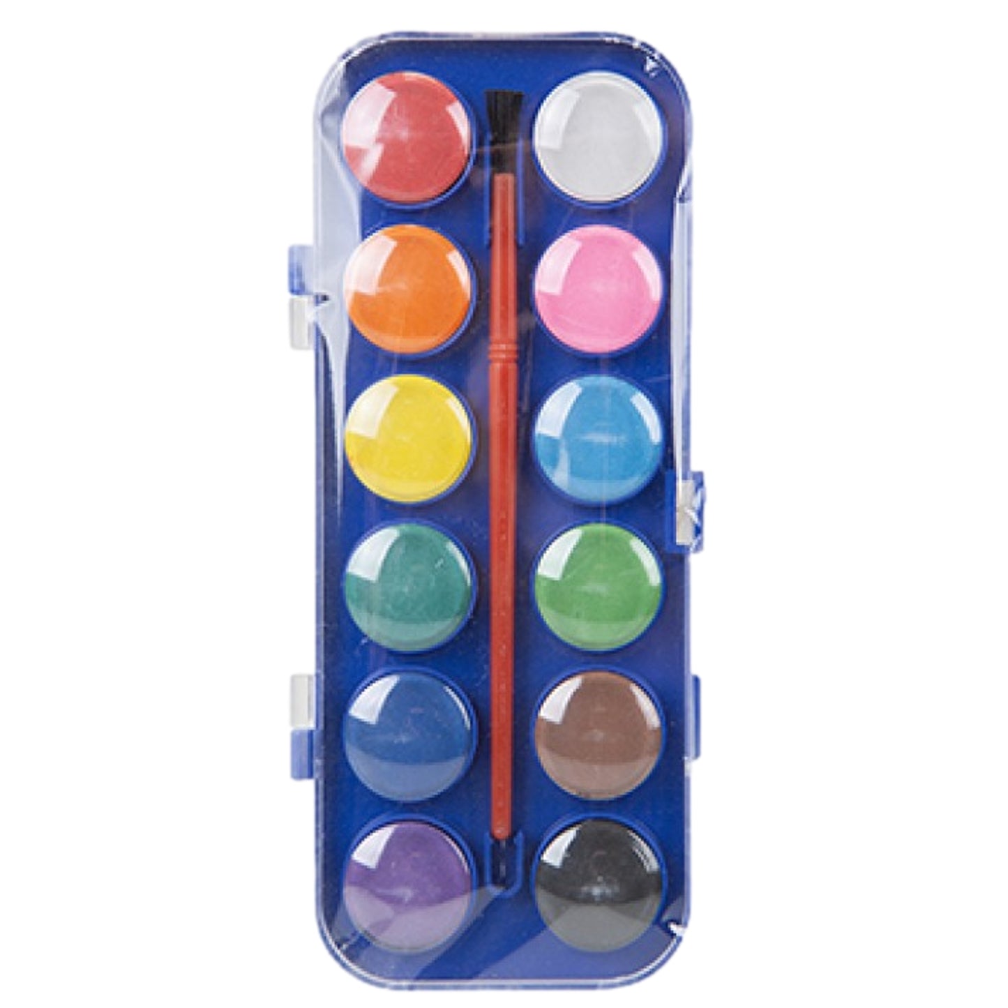 12 Washable Water Colours with Brush in Case