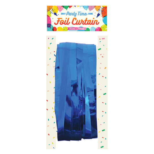 Blue Curtain Door Foil 1.2cm Cut 92 x 244cm