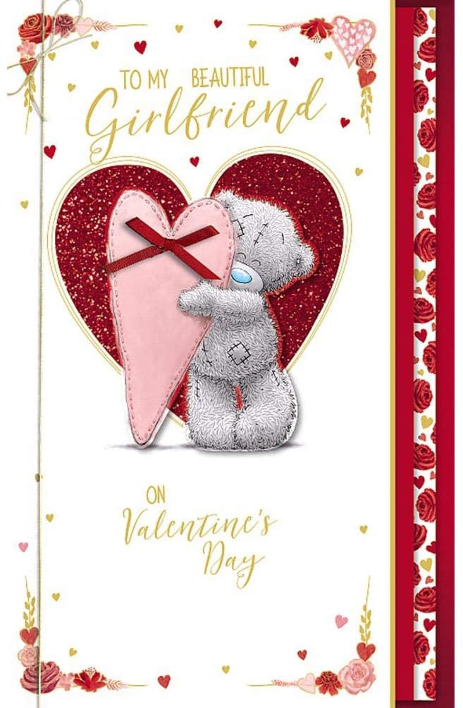 Me To You Bear Beautiful Girlfriend Handmade Valentine's Day Card