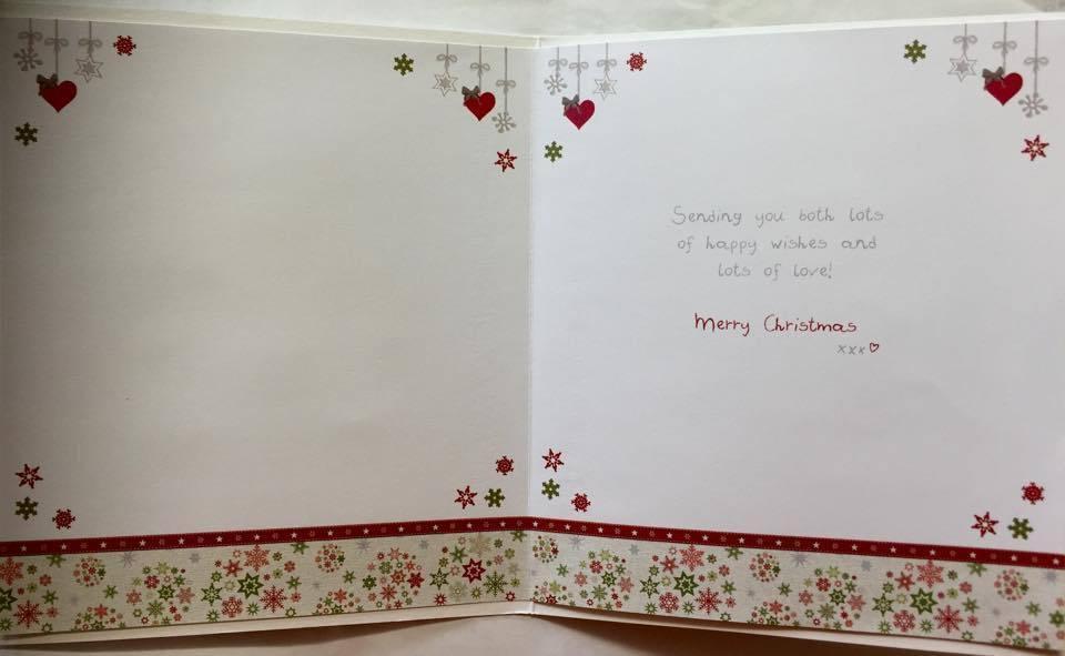 Grandma & Grandad Christmas Card Boofle Couple Holding Hand