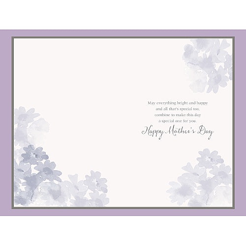 Purple Flower Beautiful Mother's Day Card