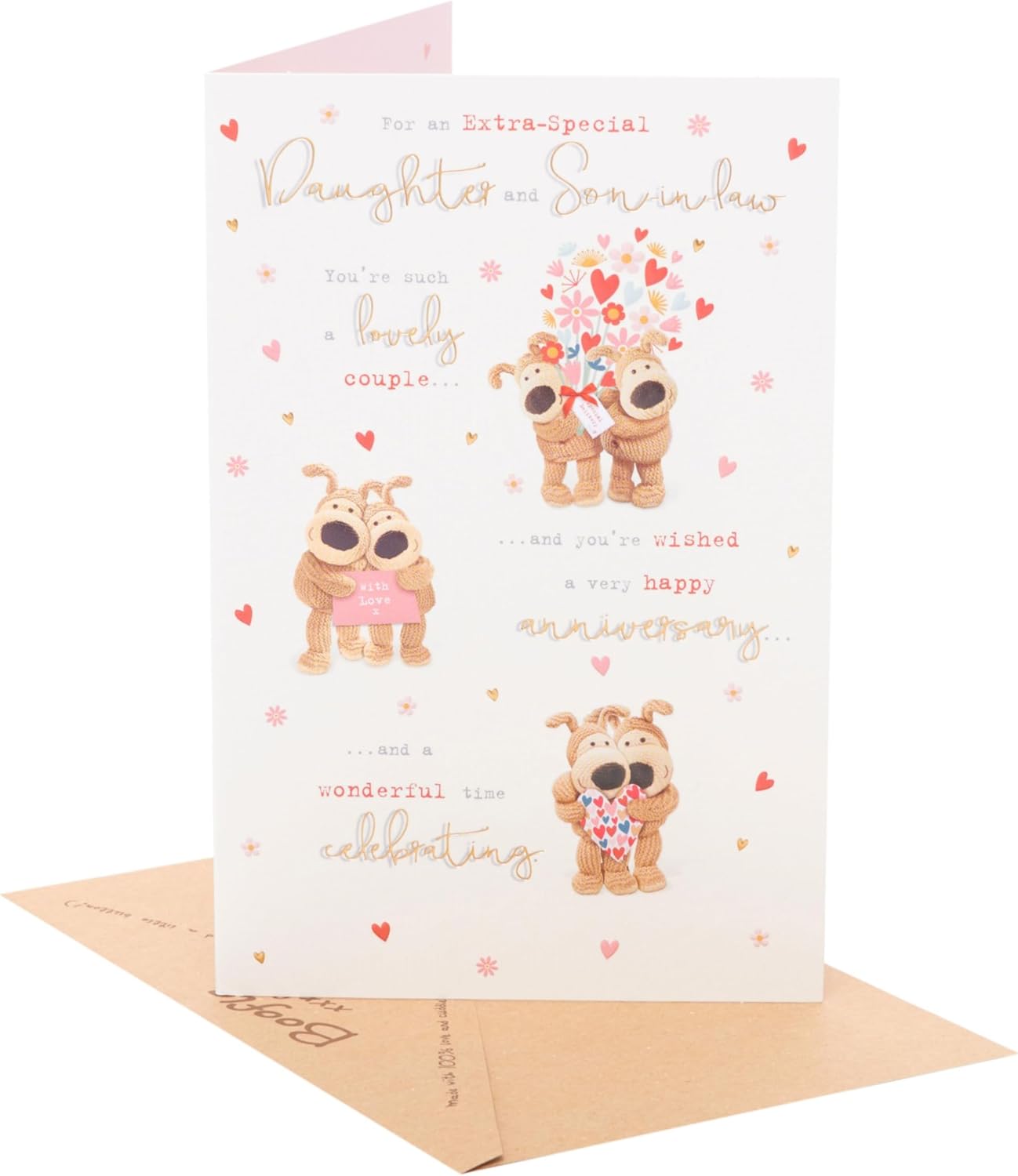 Boofle Cute Design Daughter & Son-in-Law Wedding Anniversary Card