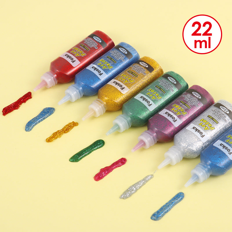 Pack of 21 22ml 3D Glitter Glue