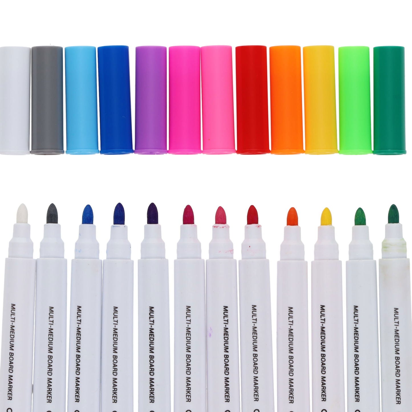 Pack of 12 Multi-Medium Board Markers by Concept