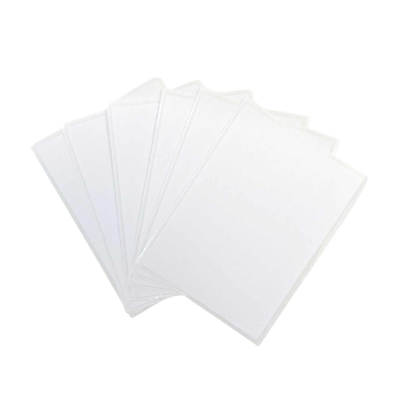 Pack of 42 White 80x110mm Rectangular Labels - Adhesive Stickers