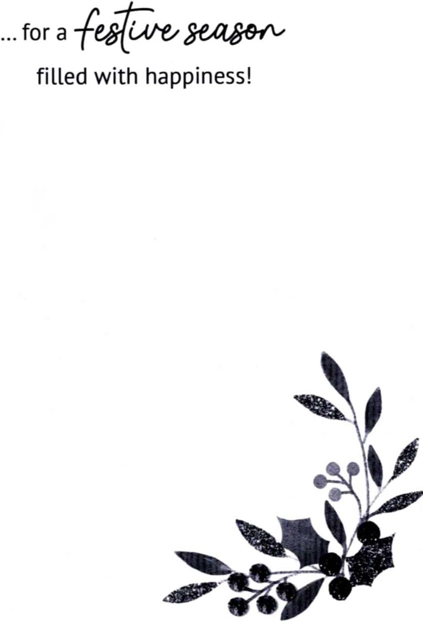 Dachshund Embellished Hand-Finished Both Of You Christmas Card