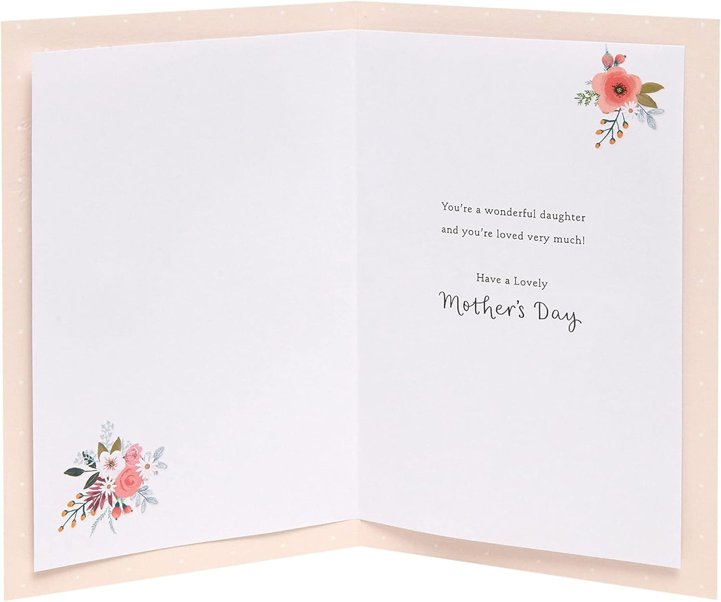 Sparkle Blooms Galore Design For Daughter Mother's Day Card