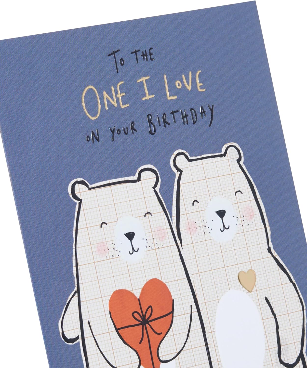 Two Bears Design for The One I Love Birthday Card