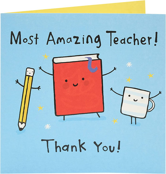 Most Amazing Teacher From Benny Range Thank You Teacher Card 