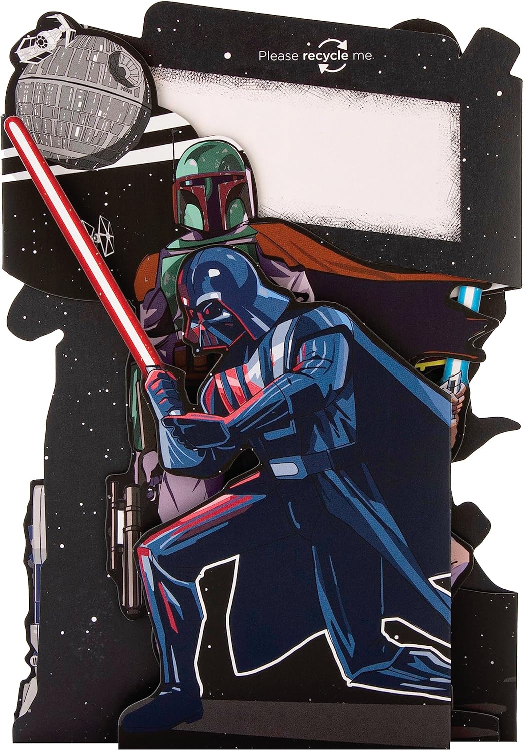Luke Skywalker & Darth Vader 3D & Pop Up Star Wars Design Birthday Card