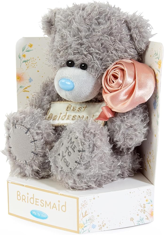 Me to You Best Bridesmaid 15cm Plush Bear Wedding Day Bridesmaid Gift Official Collection