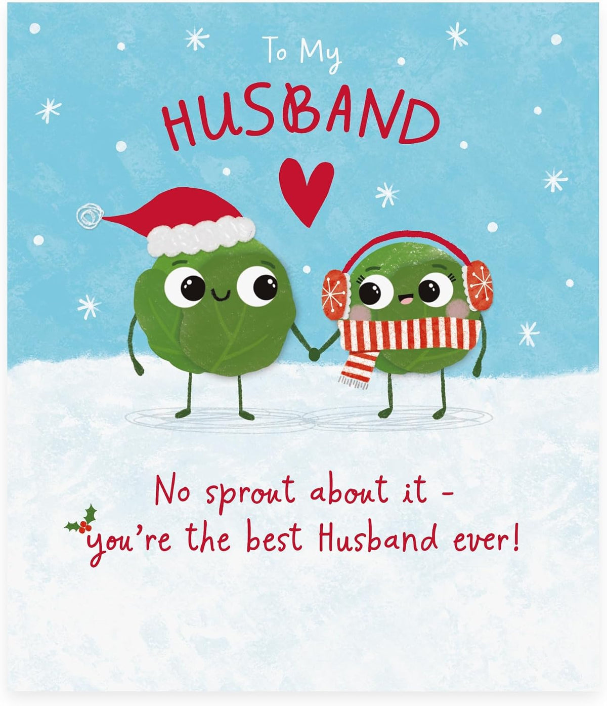 Sprouts Design Husband Christmas Card