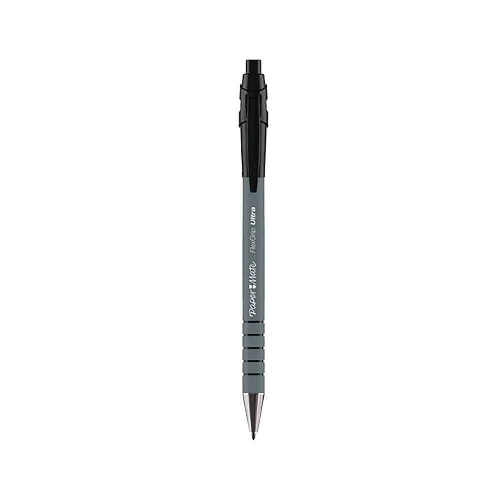Pack of 5 PaperMate Flexgrip Ultra Retractable Medium Black Ballpoint Pens