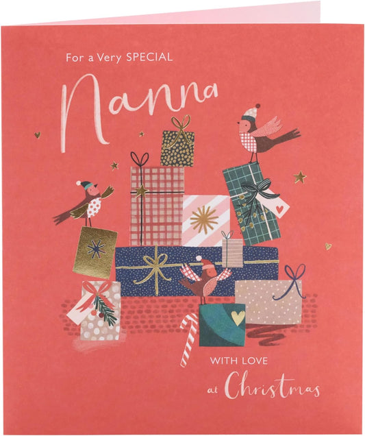 Special Nanna Christmas Card Presents Design 