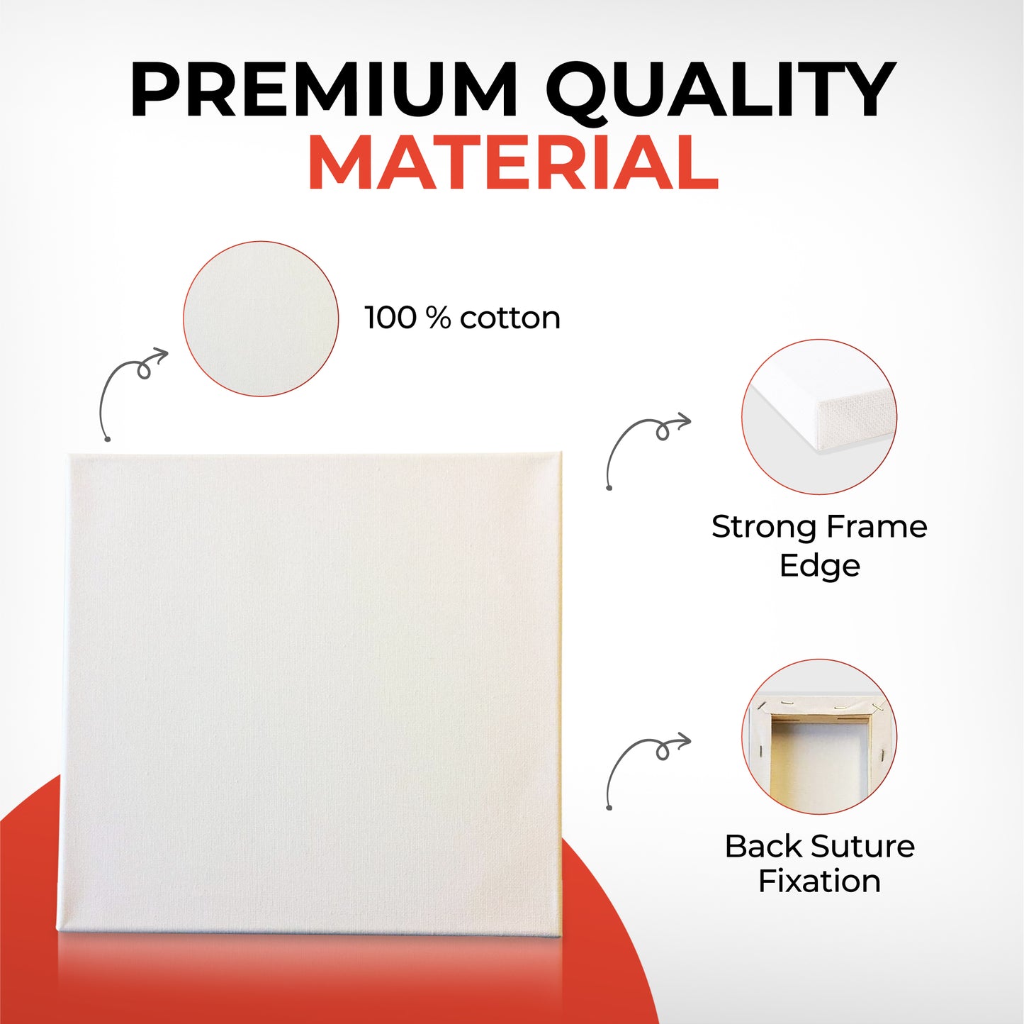 20x30cm Stretched Mini Canvas 280gsm