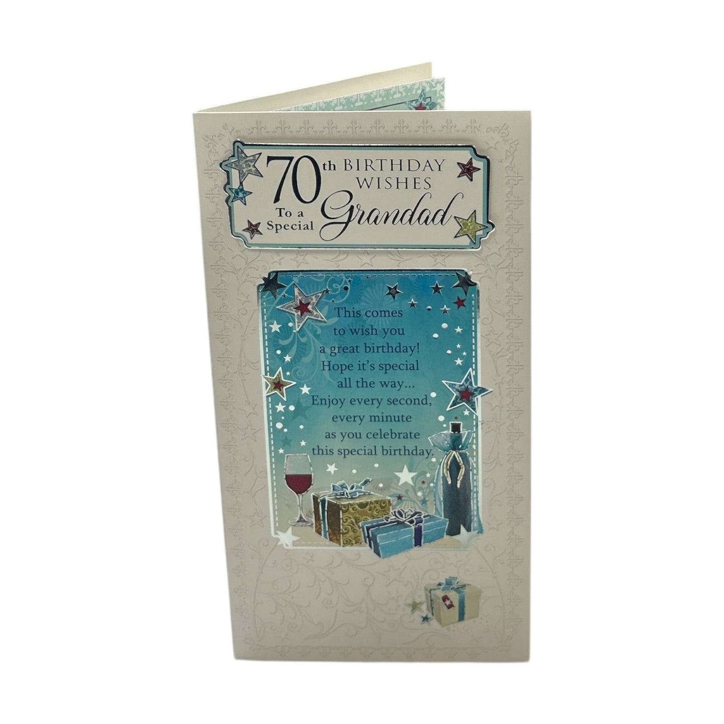 70th Birthday Wishes To A Special Grandad Soft Whispers Greeting Card