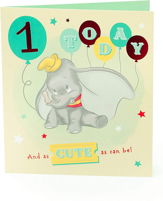 Disney Dumbo 1st Today Birthday Card