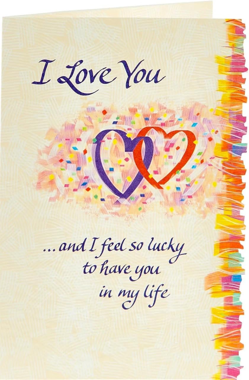 I Love You And I Feel So Lucky Open Card