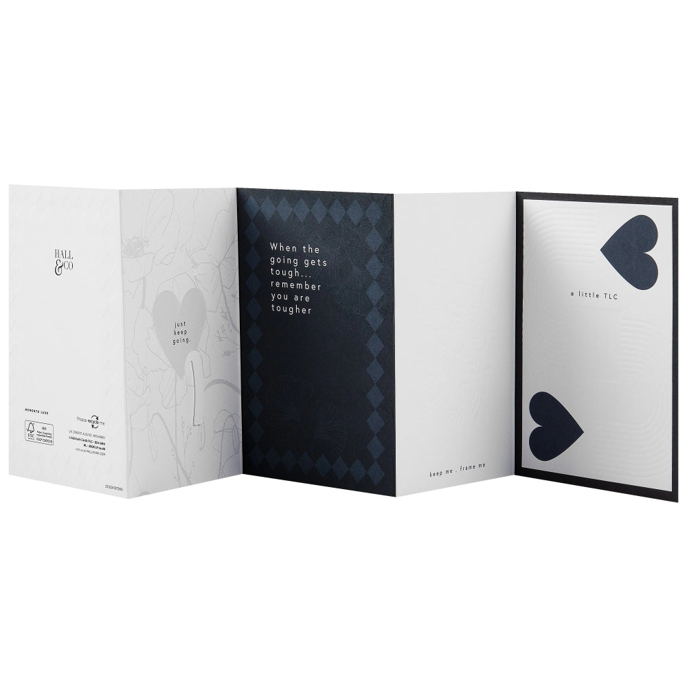 Memento Luxe Premium Thinking of You Card with Mini Card, Keepsake