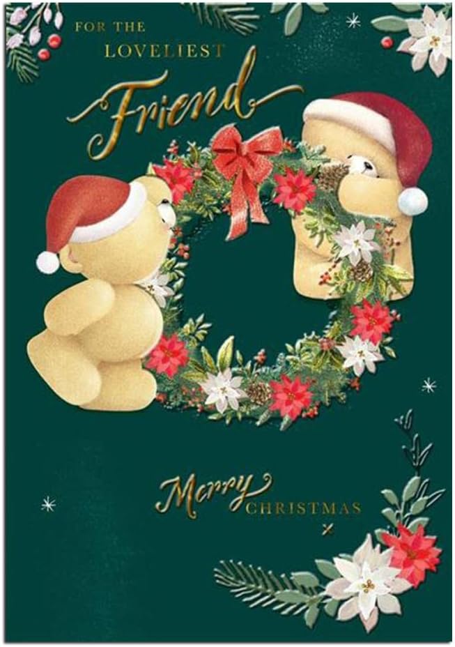 Forever Friends Loveliest Friend Christmas Card
