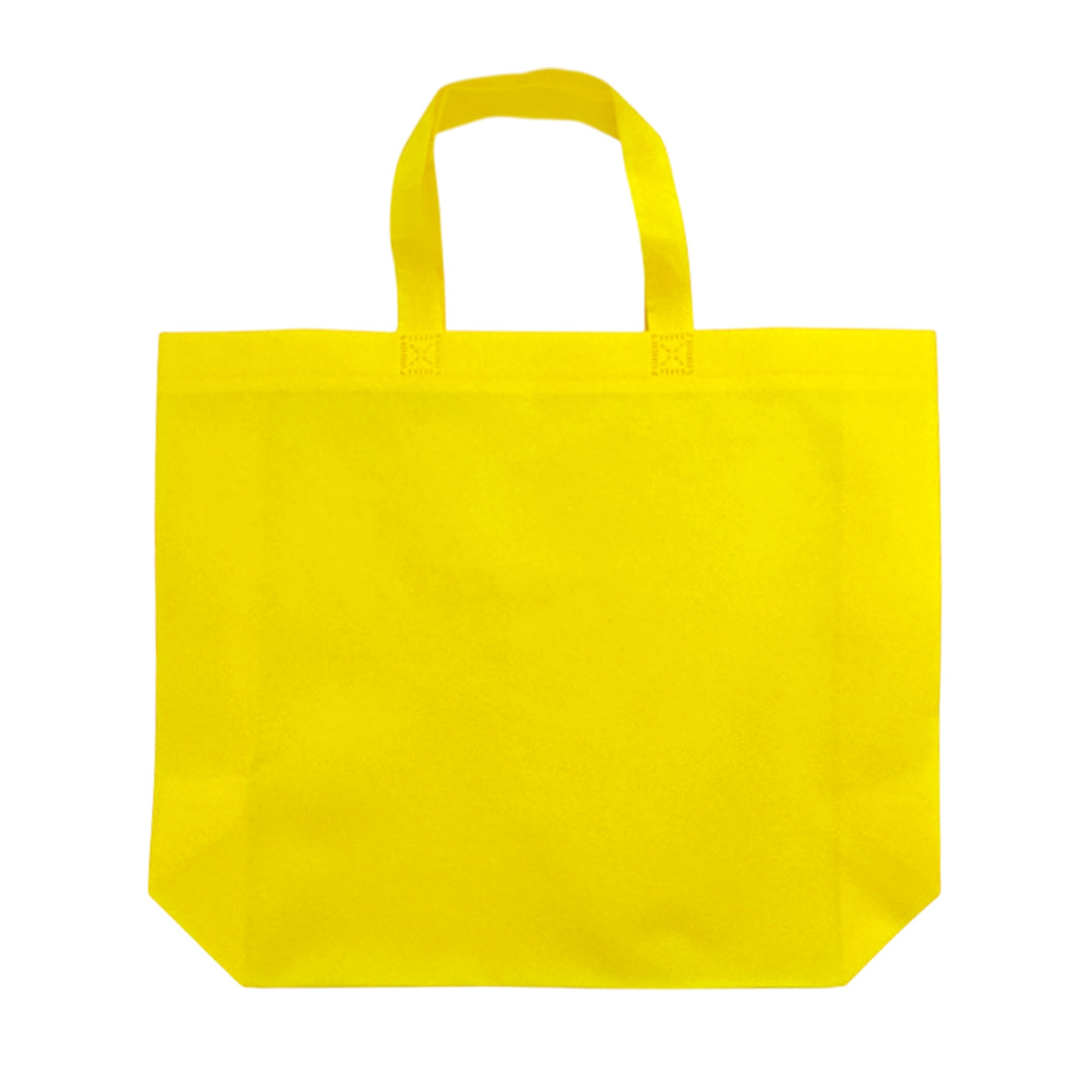 Pack of 50 Yellow Coloured 45x35x12cm Non-Woven Bags with Handle
