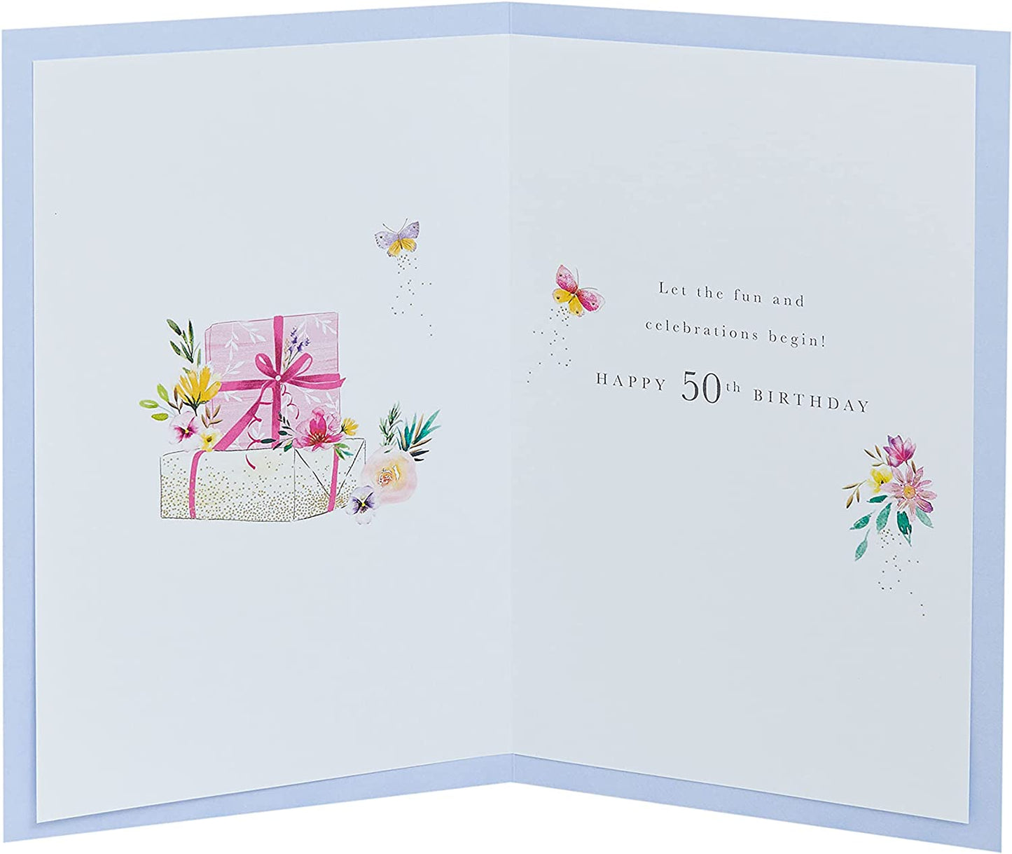 Presents Themed 50th Birthday Card For Her