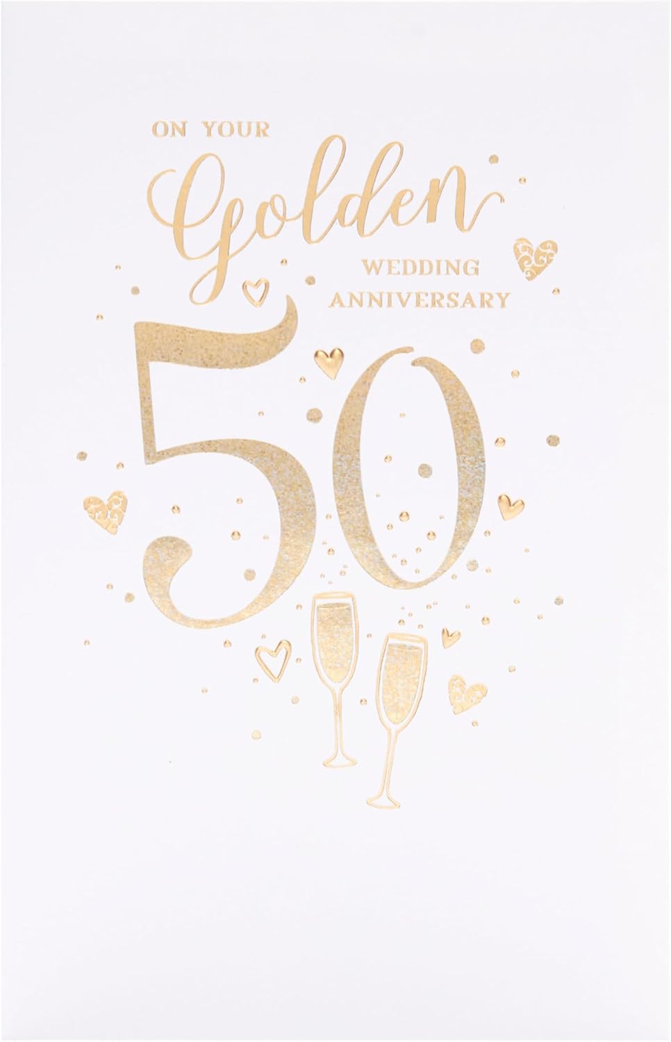 Lovely Design 50th Wedding Anniversary Card