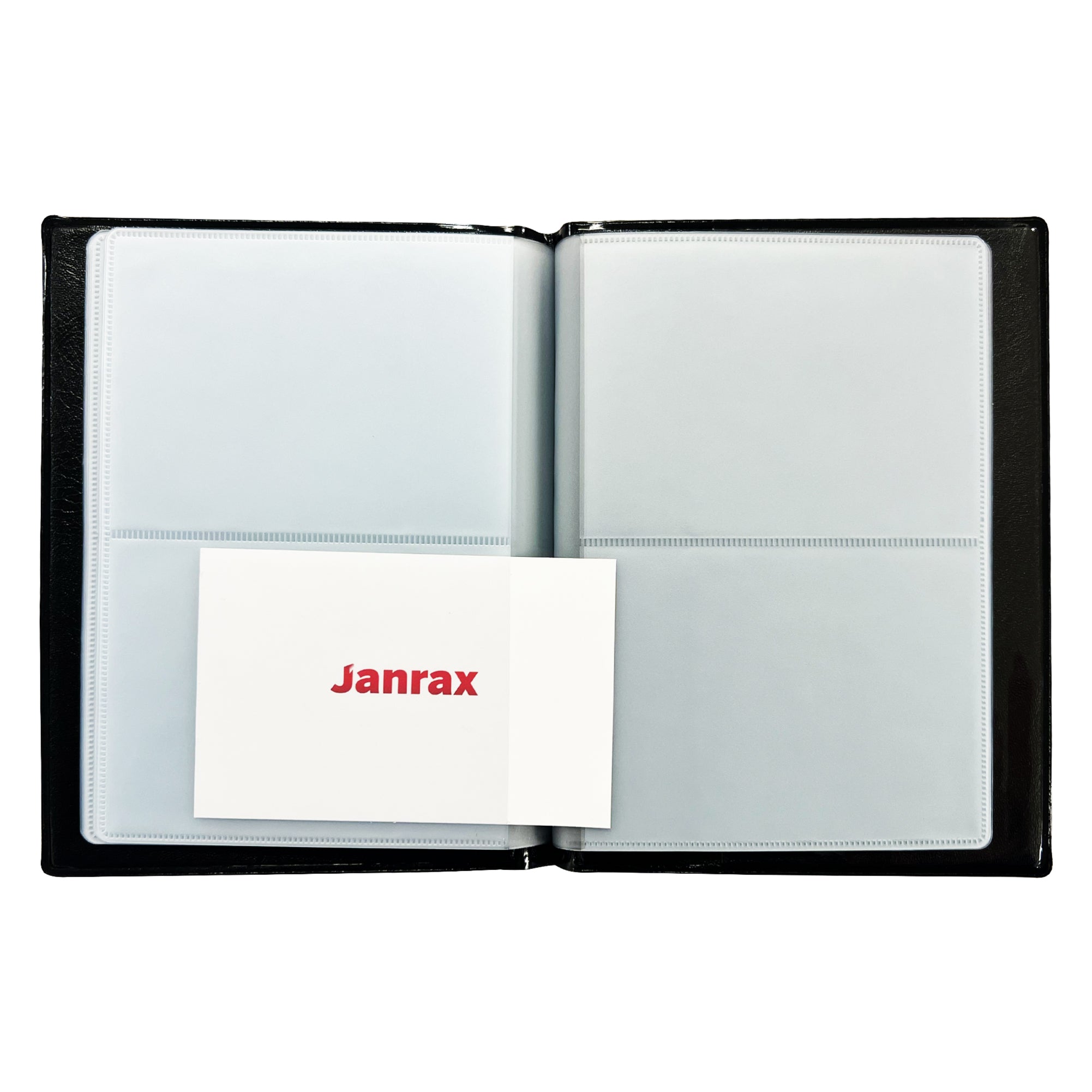 40 Pocket Black Name Business Card Holder by Janrax Shop Inc
