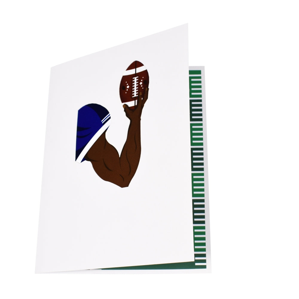 Football Players 3D Pop Up Greeting Card