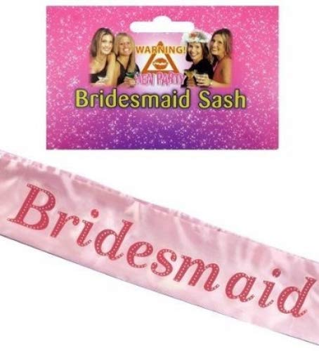 Bridesmaid Sash Pink Hen Party