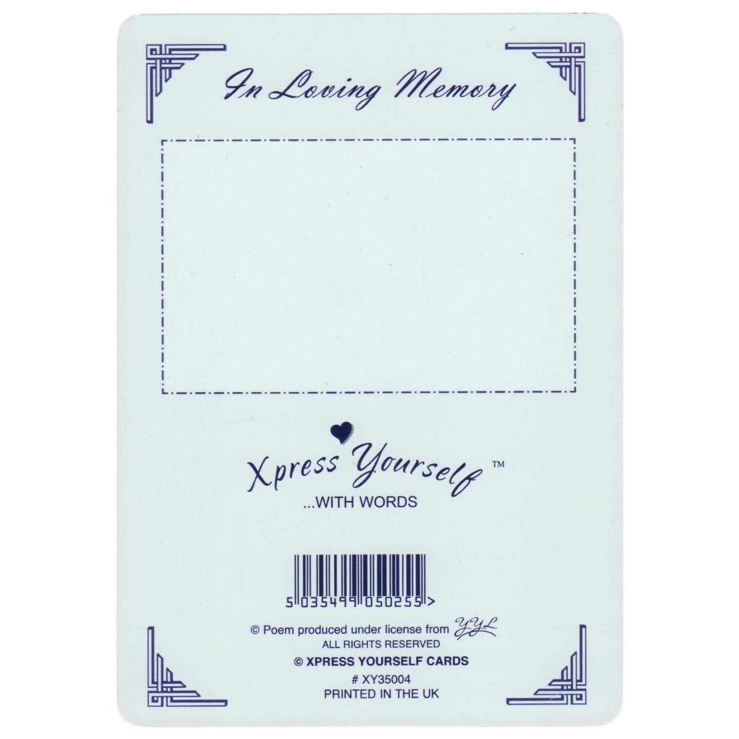 In Loving Memory Memorial Graveside Xpress Yourself Keepsake Wallet Purse Card