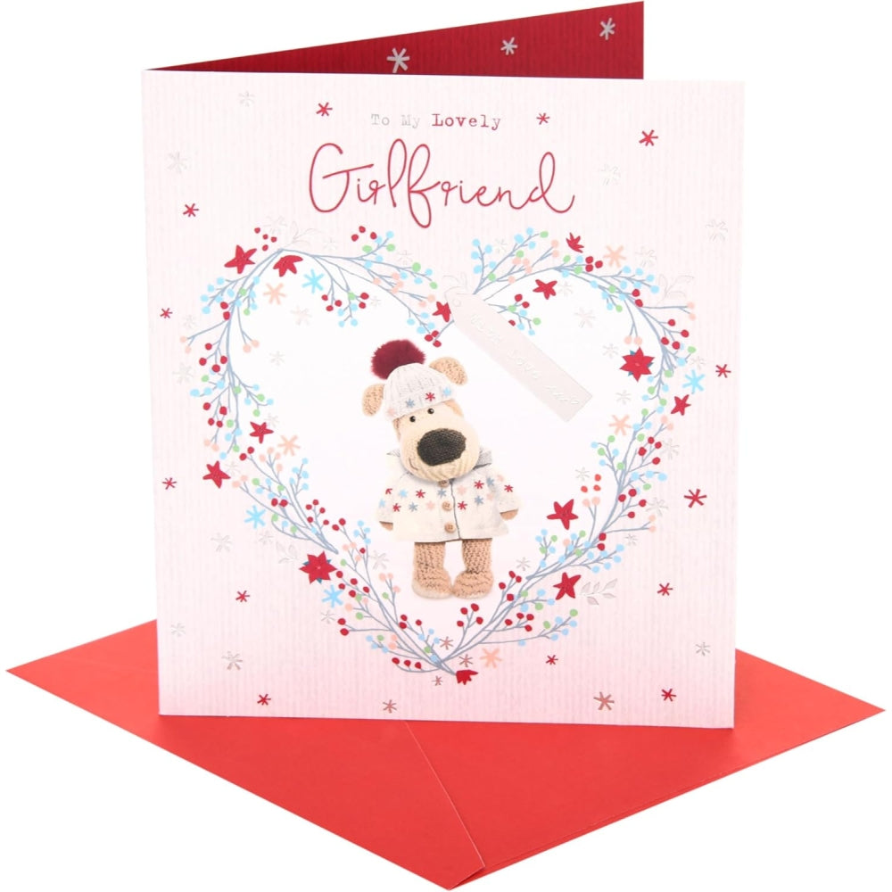 Boofle Inside Heart Girlfriend Christmas Card