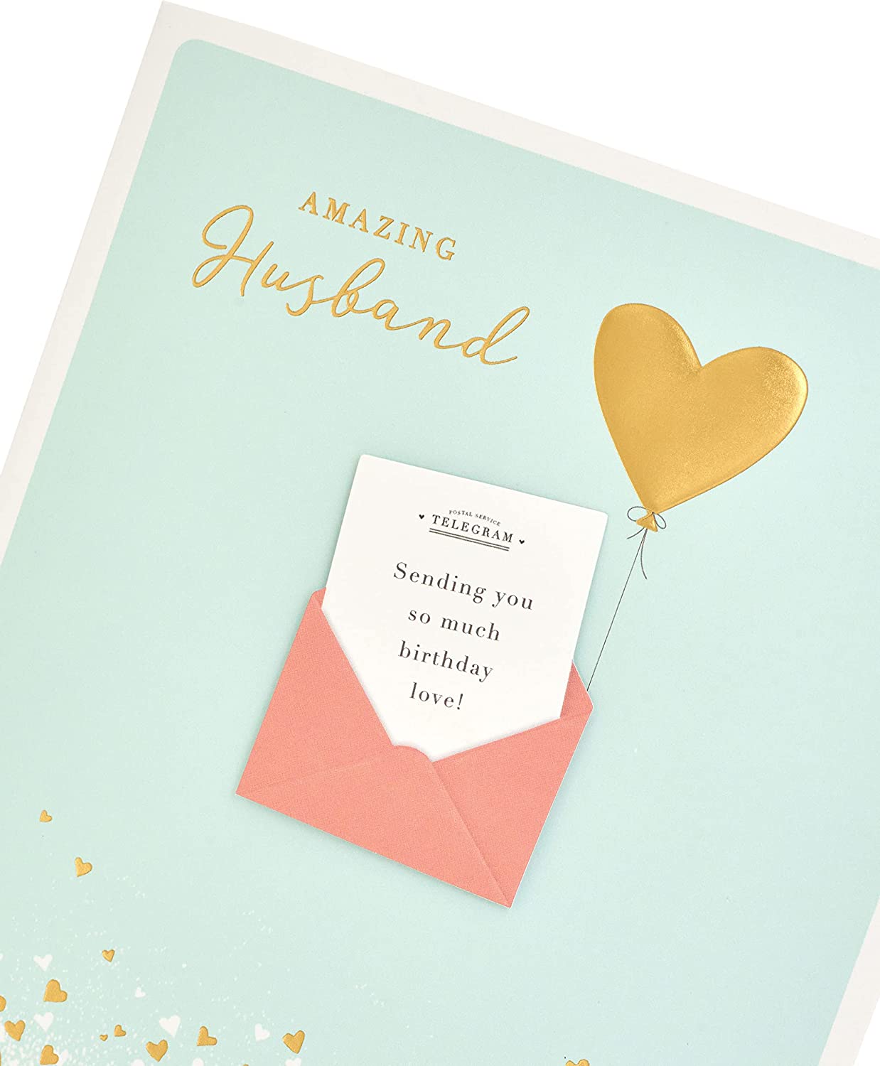 Contemporary Design Husband Birthday Card