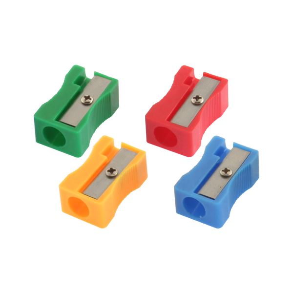 6x Pack of 24 Coloured Plastic Pencil Sharpeners