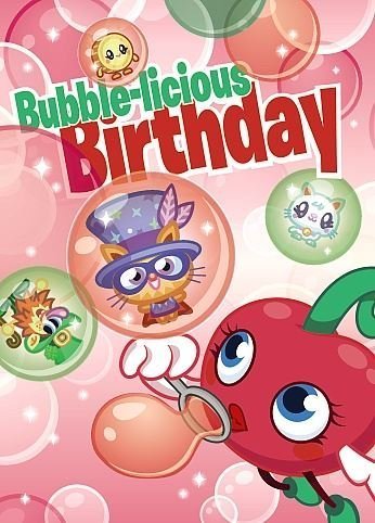 Moshi Monsters Birthday 3D Greeting Card Holographic Bubble-licious Birthday