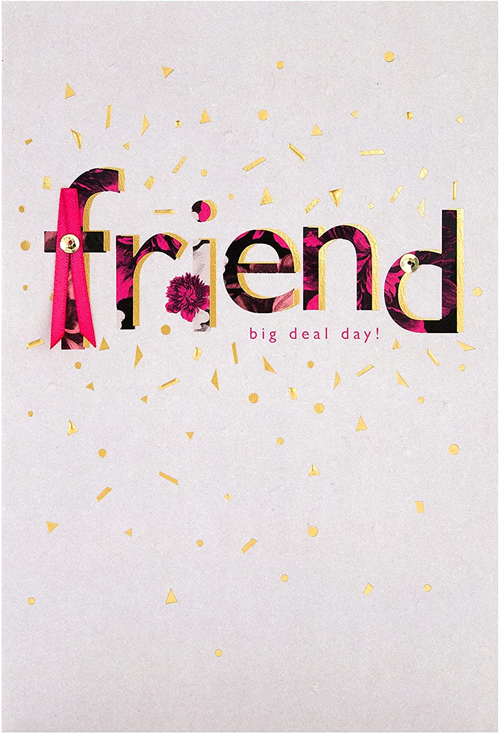 Text Based Design Friend Birthday Card 