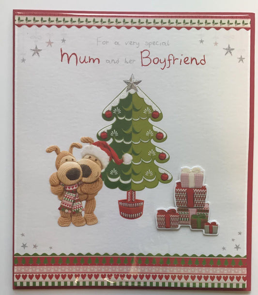 Mum & Boyfriend Christmas Card Boofle