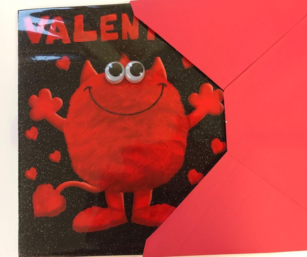 The Love Monster In School Valentine's Day Card