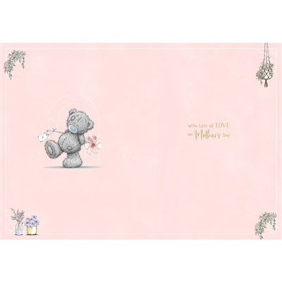 For A Wonderful Mum Me To You Bear With Houseplant Mother's Day Card