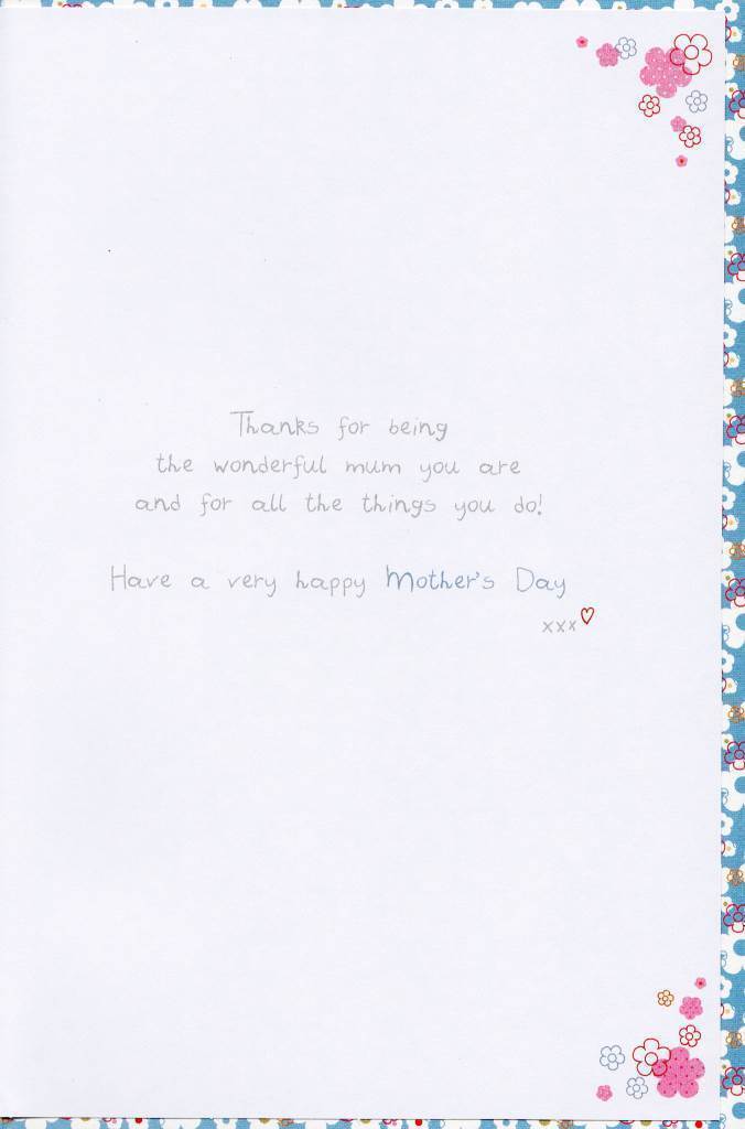 Lovely Mum Boofle Family Wishes Design Mother's Day Card From All Of Us